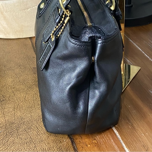 Coach Soho Buckle Satchel Black with Gold Hardware - Picture 10 of 15